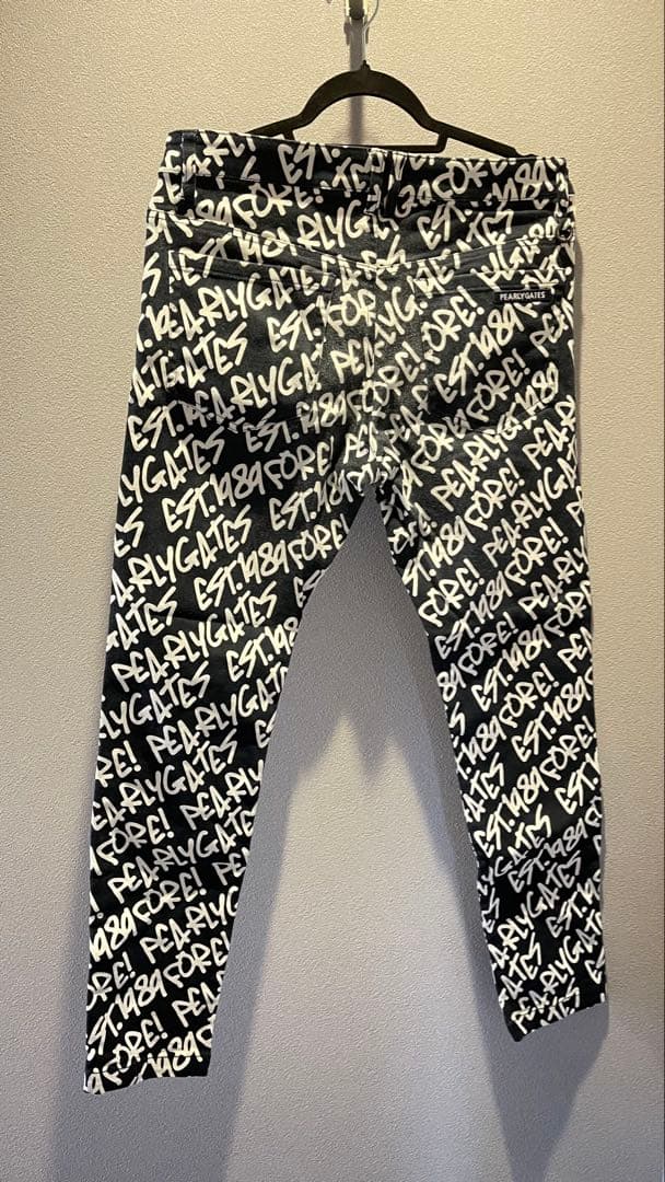 ✨美品✨パーリーゲイツ　総柄　ストレッチパンツ　メンズ5 Lサイズ