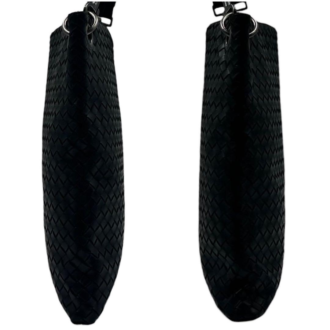 BOTTEGAVENETA ショルダーバッグ イントレチャート レザー 黒
