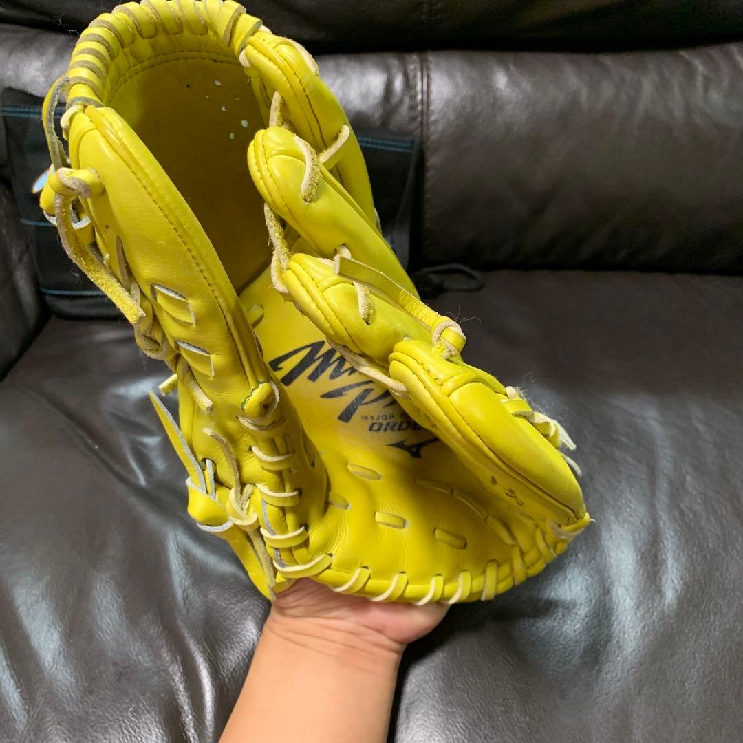 N*o様 ミズノプロオーダー　硬式投手用グローブ ダイバーシティブルー