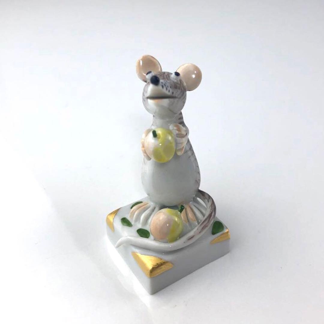 マイセン　ネズミ　置物　マッキー