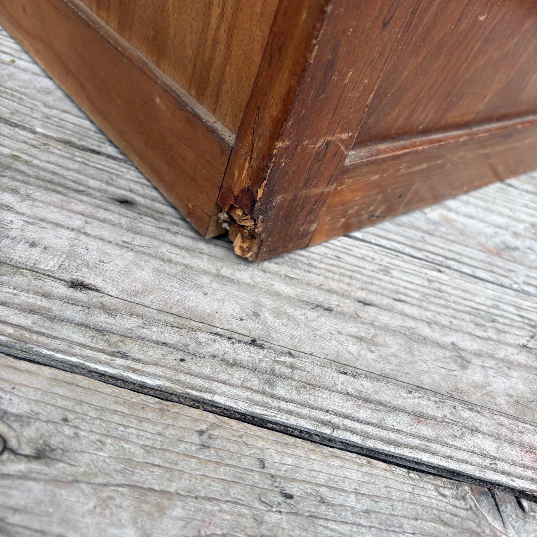 昭和レトロ アンティーク 古家具 道具箱 木製チェスト 4段 タンス 小箪笥