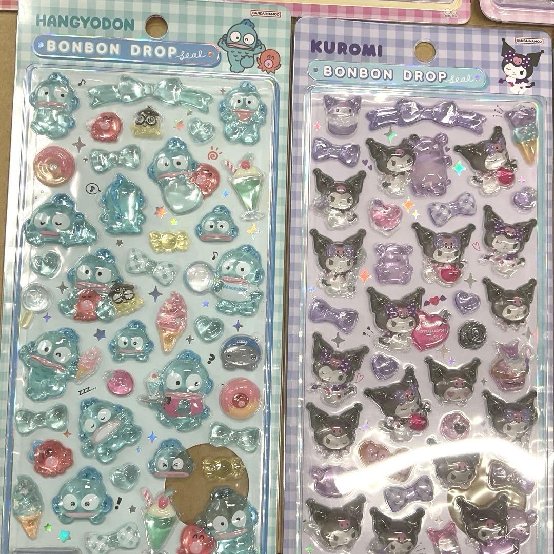 【国内正規品】新品未開封 サンリオ ボンボンドロップシール 7枚セット