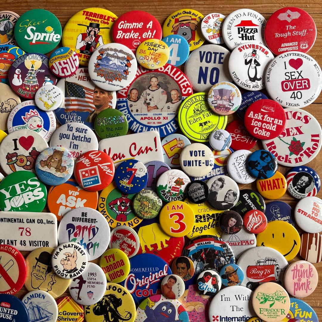 S*N様 ヴィンテージ缶バッジ300個OVER ／US／UK VINTAGE