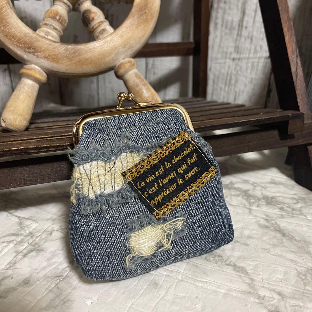 No. 489 デニムリメイクバッグ　トートバッグ　ルート66 インディアン