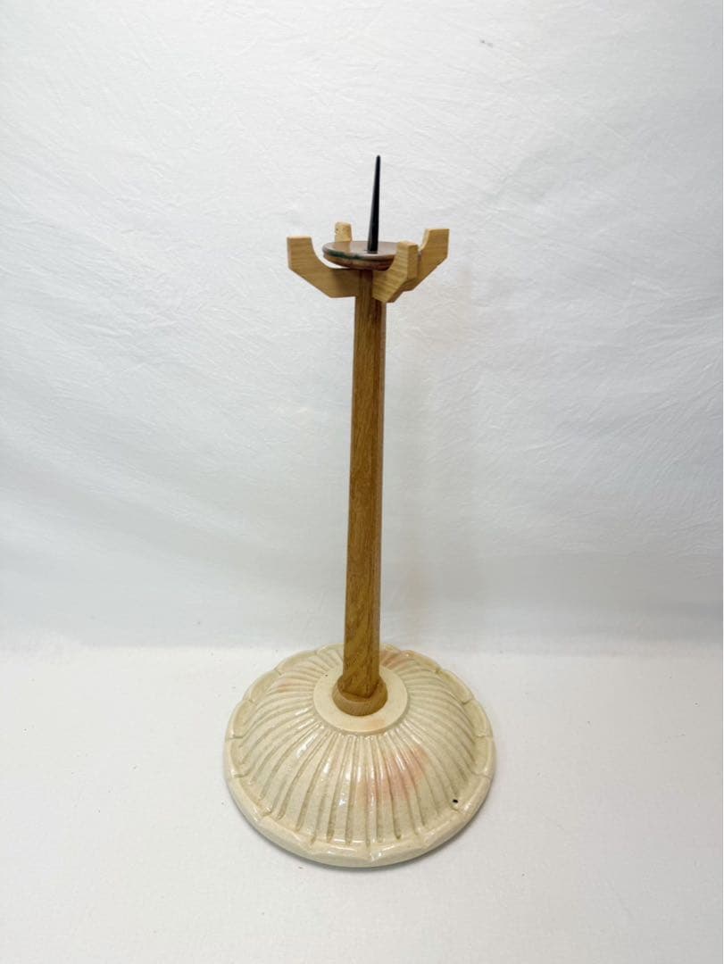 茶道具 夜咄道具 菊灯台 燭台 蝋燭立て 灯明具 茶道 照明 灯火器 陶印