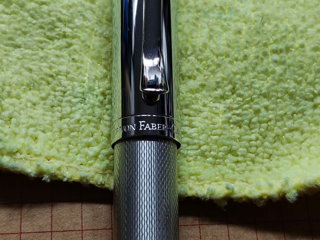 ファーバーカステル 伯爵コレクション ギロシェ ロジウム 万年筆 18K750