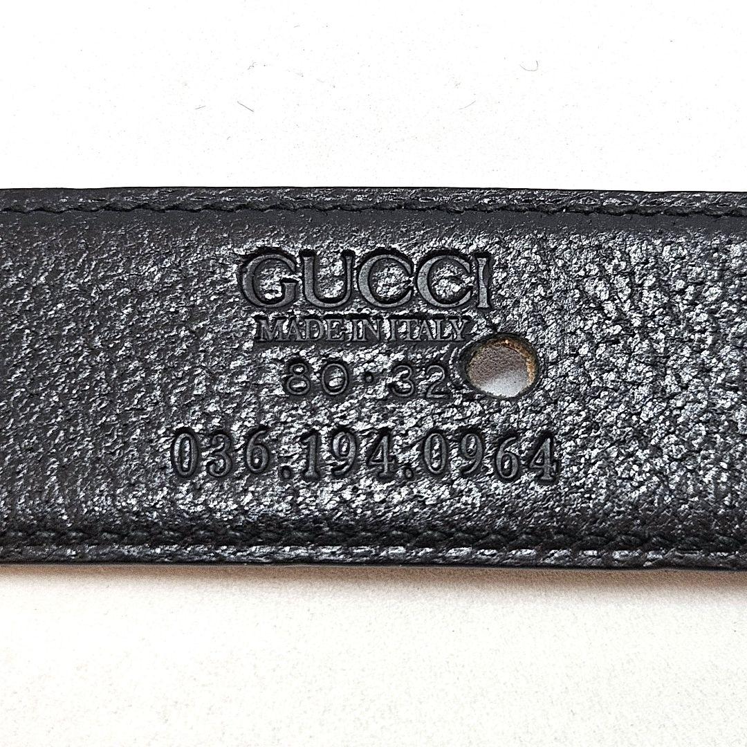 GUCCI ベルト GGマーモント ゴールド レザー ロゴ 黒 レディース