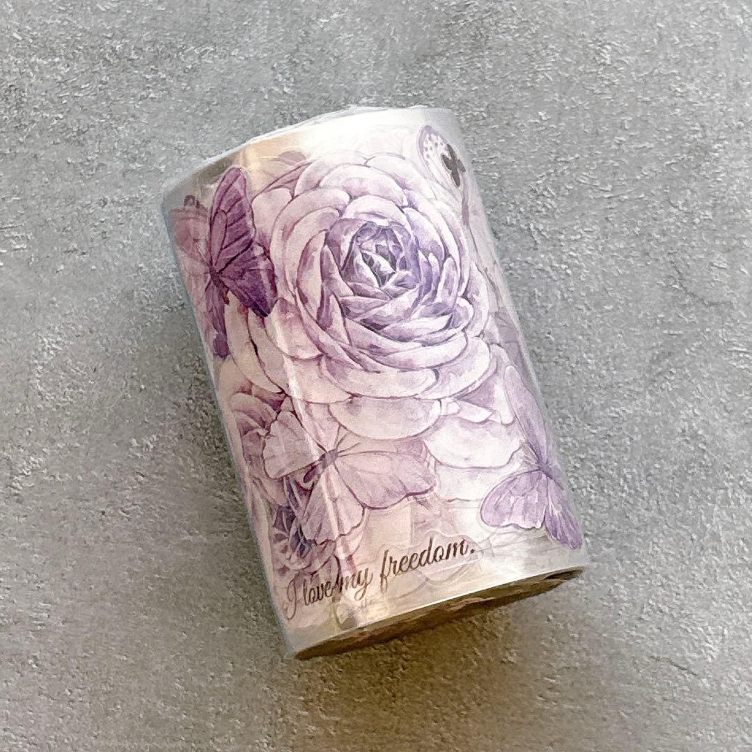 木皆原创《紫牡织语》海外マスキングテープ マステ 【2723】