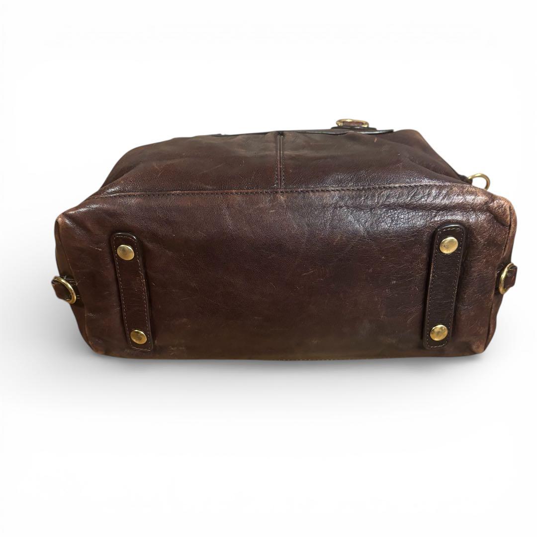 希少✨y2k OLD COACH オールドコーチ ブラウン 2way