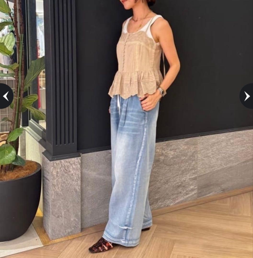 CADUNE カデュネ ＜高山都さんコラボ＞刺しゅうキャミソール