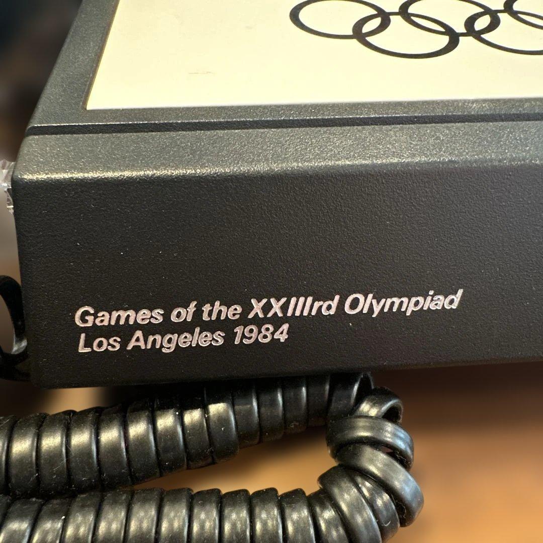 80's ロサンゼルスオリンピック 公式電話機 動作確認済みU.S.A箱あり希少