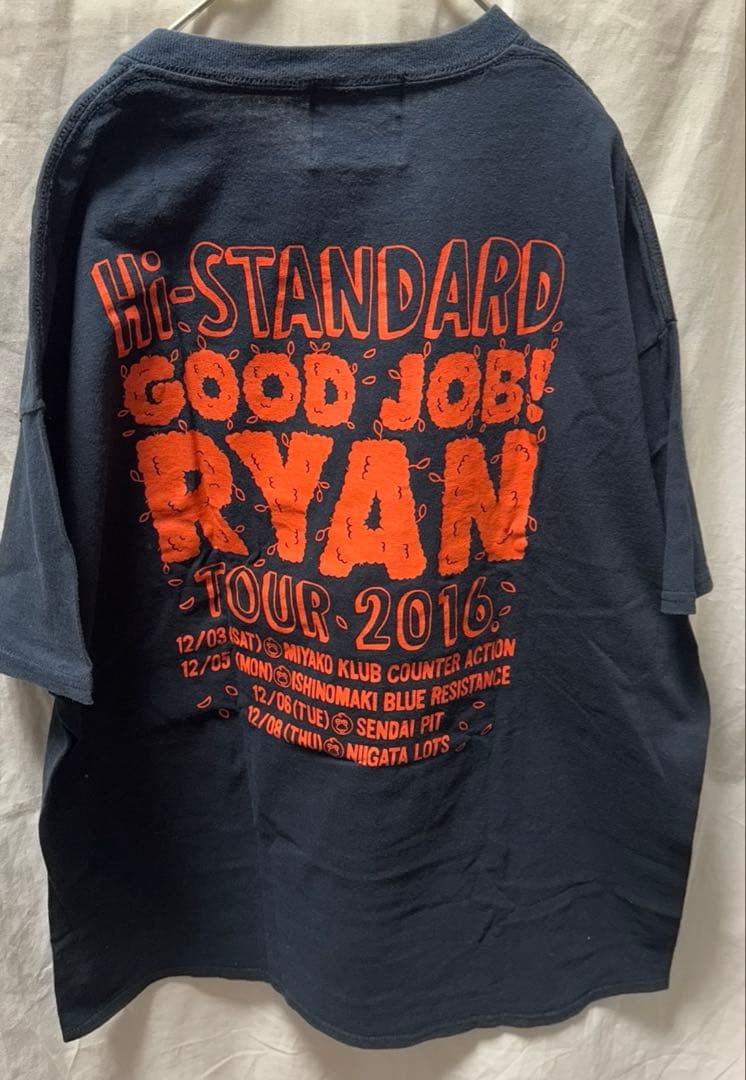 Hi-STANDARD ハイスタ　good job ryan 2016 tシャツ