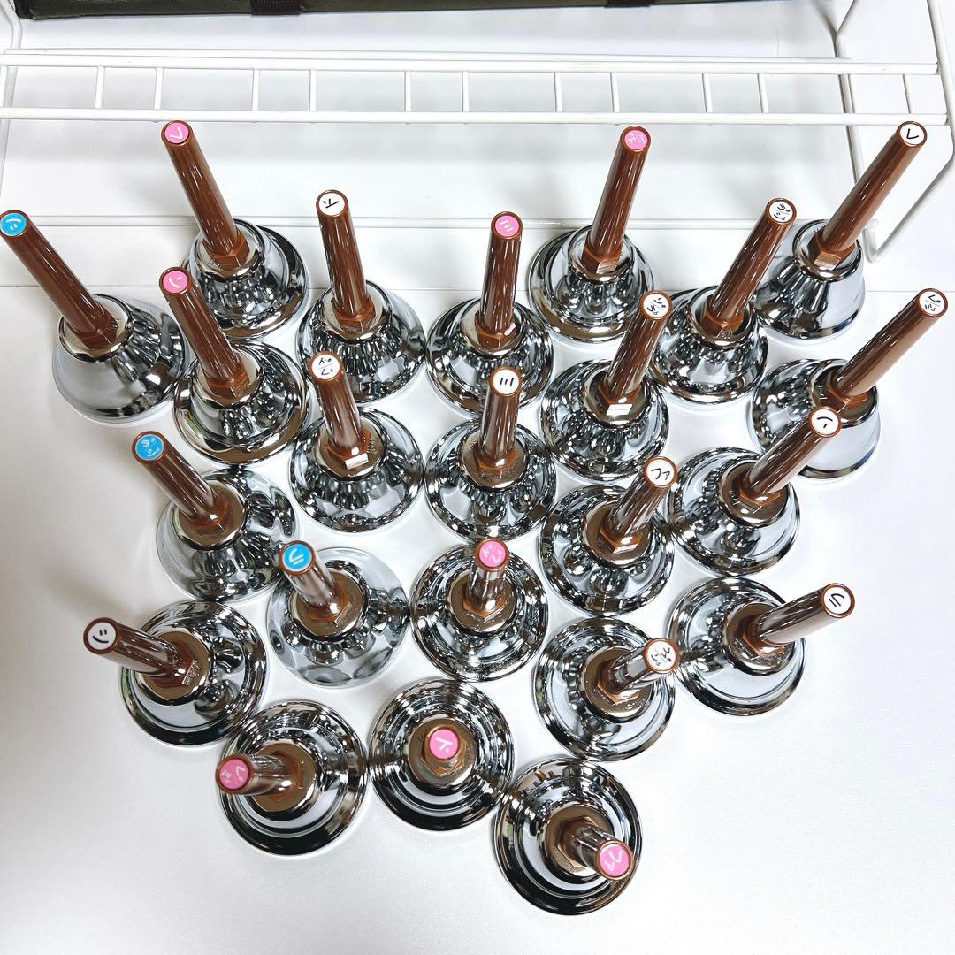 【美品】UCHIDA ハンドベル 23音セット　ウチダ　ミュージックベル　ケース