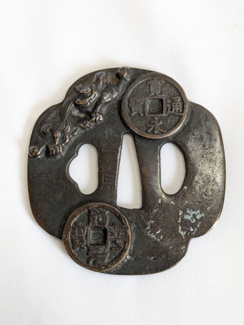 刀装具 鍔 透かし 日本刀 骨董品 5点セット