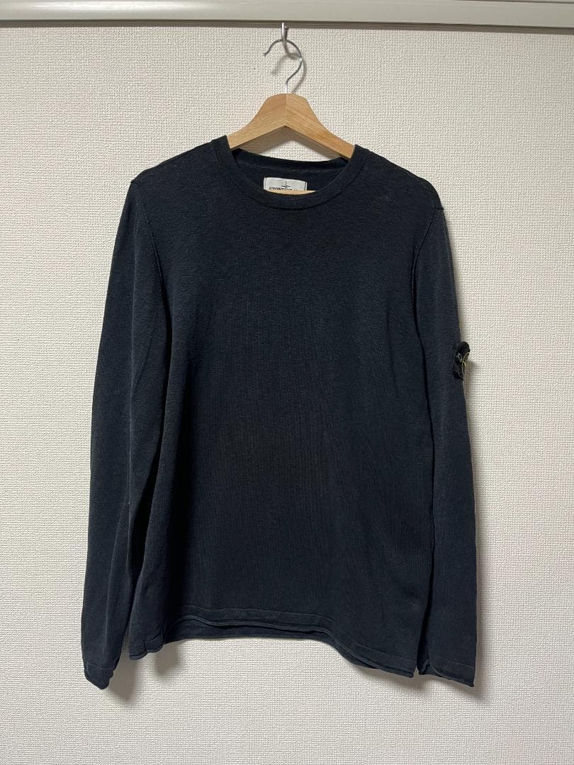 【正規品・XL】STONE  コットンニット ダークネイビー