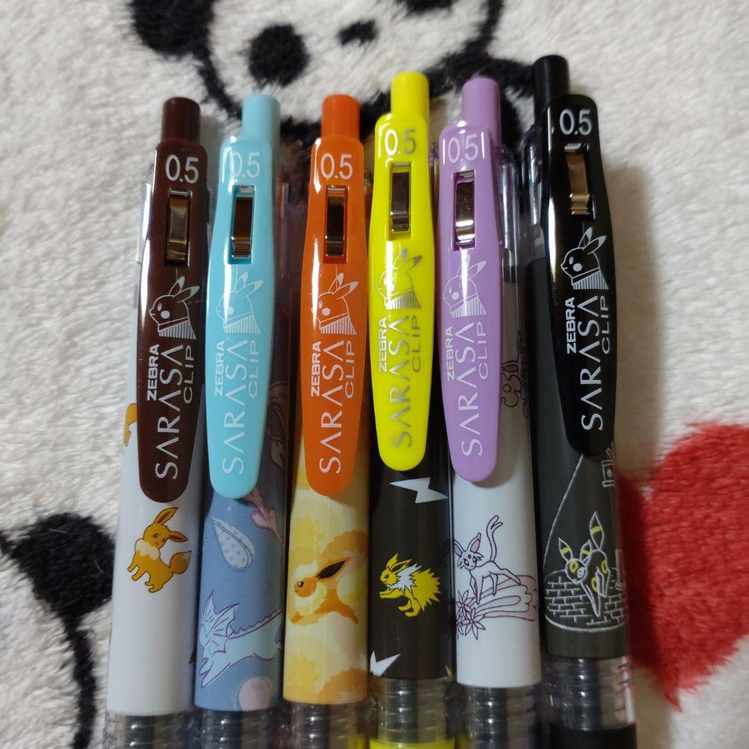 ポケモン　イーブイフレンズ　サラサクリップボールペン　6本セット