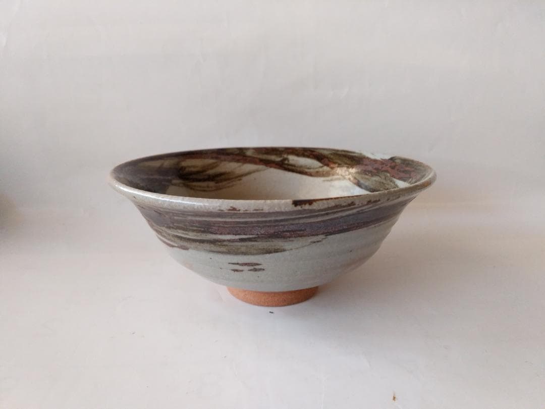 茶道具 丹山窯 小峠葛芳 作 鉄刷毛目 茶碗 共箱 共布 栞 茶器 抹茶碗 新品