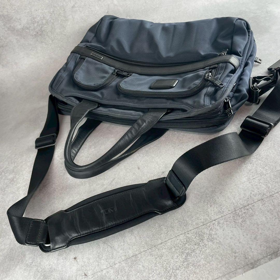 トゥミ×ソフネット別注 アルファ2 2way ビジネスバッグ ブリーフケース 紺