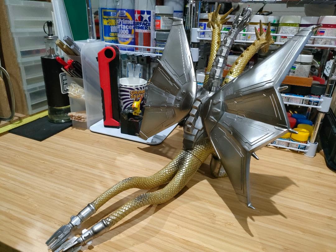 メカキングギドラ 1991 ソフビ 補修リペイント バンダイ 平成ゴジラ