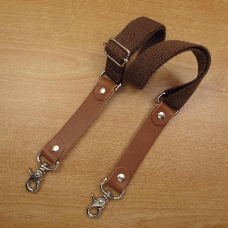 キャメル＆焦げ茶　６丁差し　本革シザーケース　SCA-150/CCA