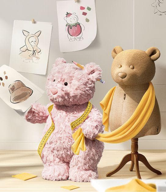 新品 ジェリーキャット レオラベア　テディベア　ピンク　ぬいぐるみ　L　袋付き