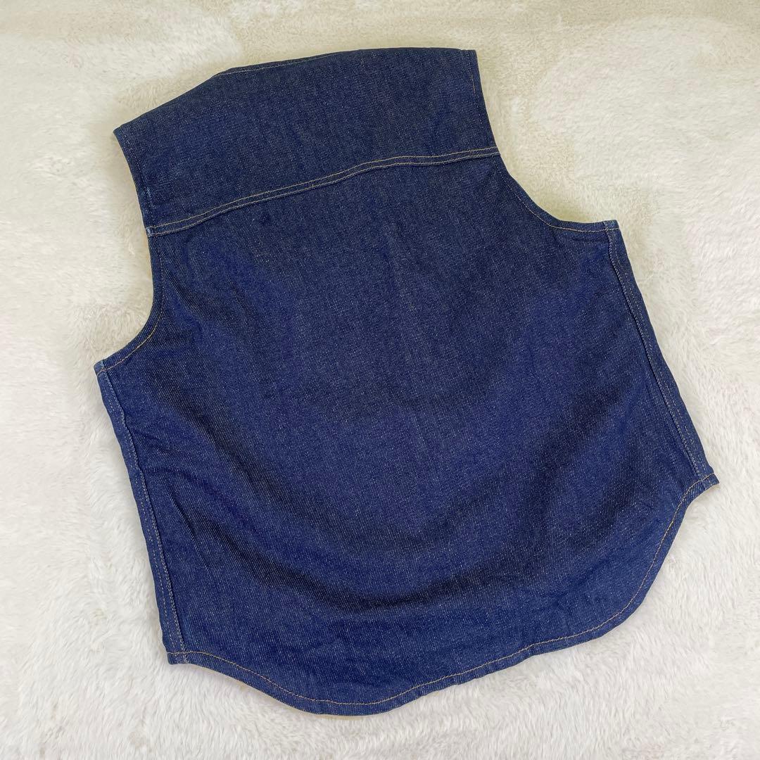 80s ヴィンテージ Carhartt【M】デニムベスト◆裏ボア 希少 星形タグ