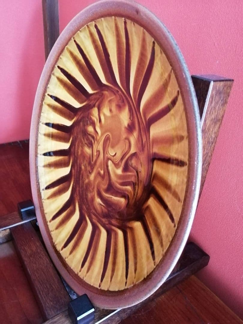 【最終価格】船木研児・作　飴釉大皿