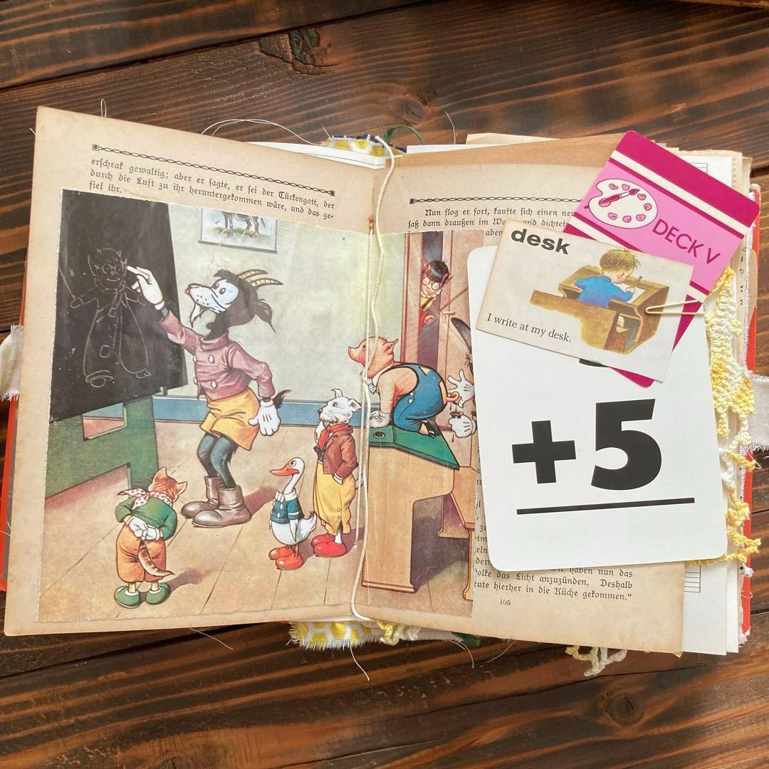 junk journal ジャンクジャーナル雑記帳　平袋付き