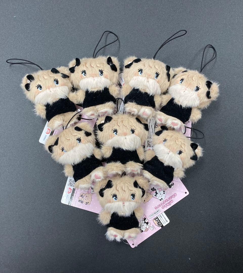 mikko characters ブラックリボン マスコット ラテ ×8