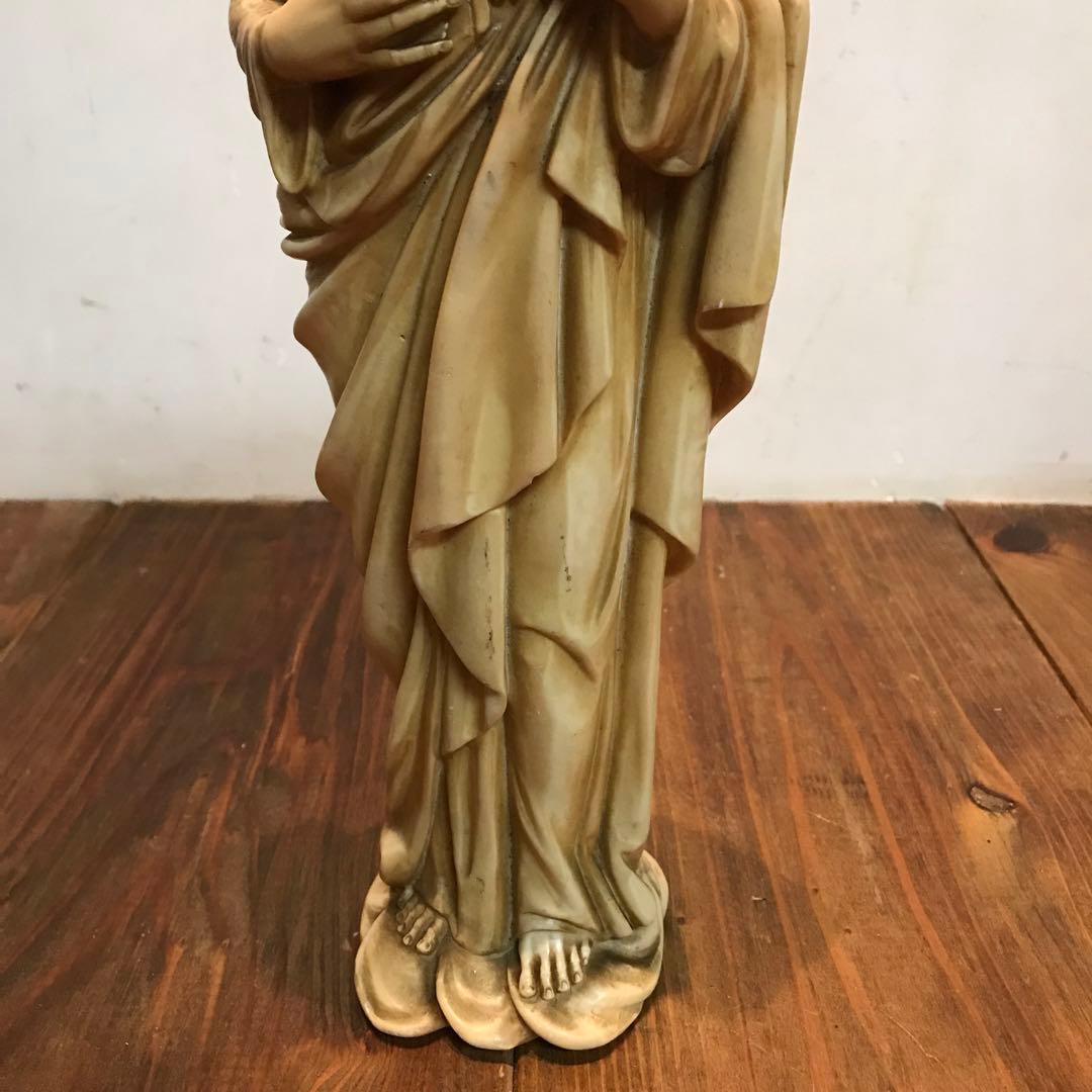 美品　ヴィンテージ　イエスキリスト像　立像　置物　オブジェ　像