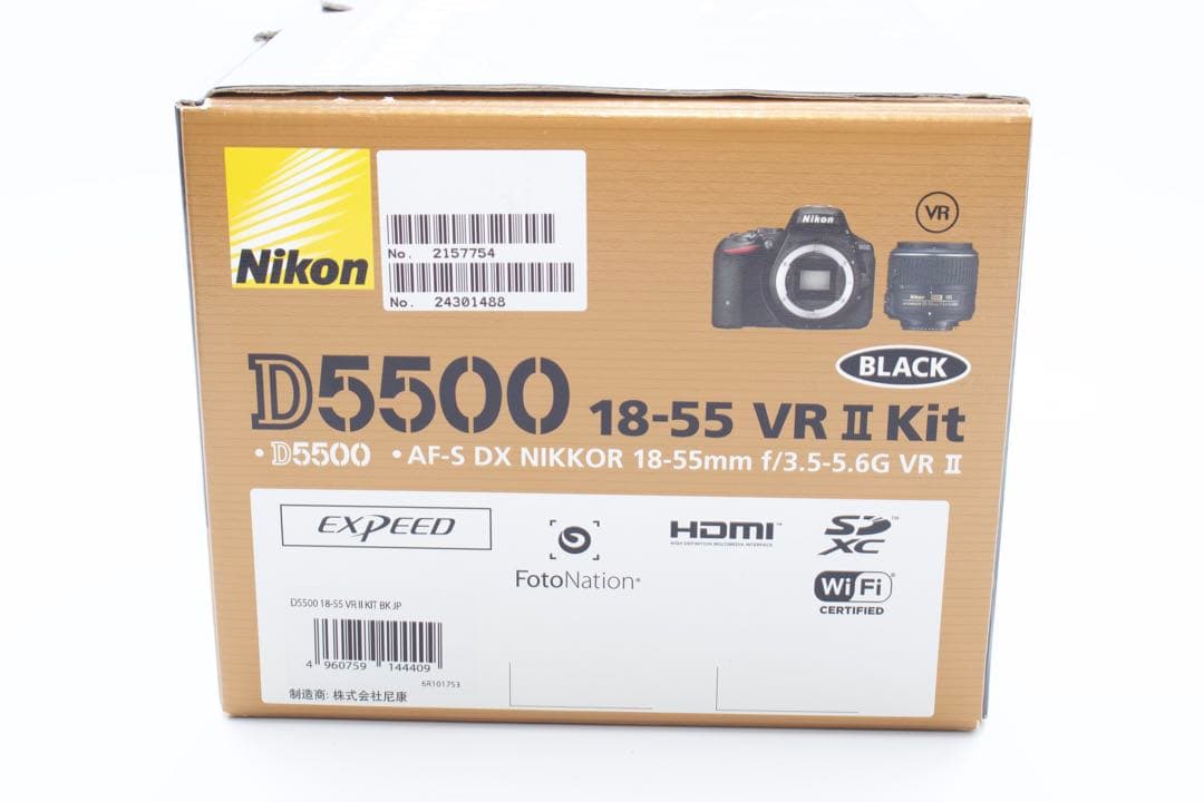 最終価格❣️Nikon D5500 標準レンズキット　手ぶれ補正　箱Wi-Fi搭載