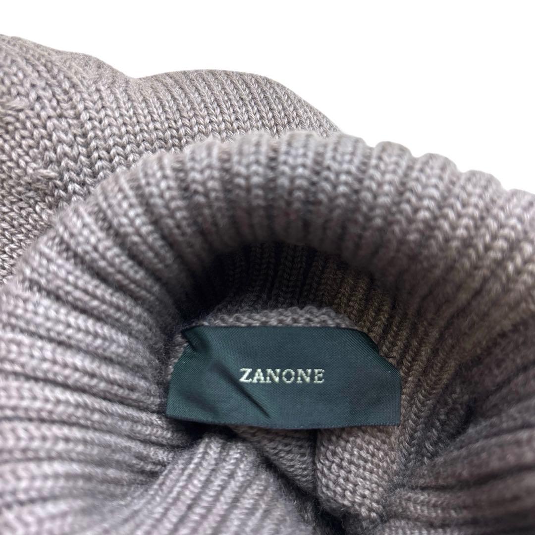 未使用級 タグ付き ザノーネ タートルネック ニット セーターミドルゲージ 44