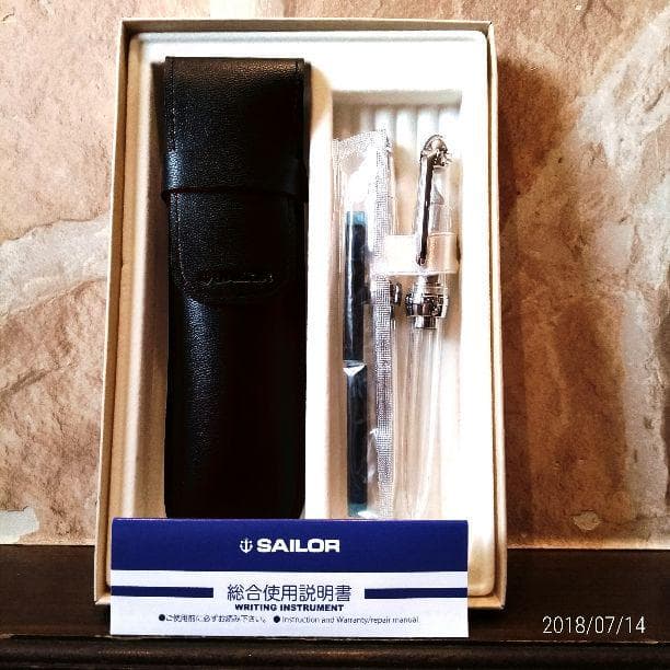 セーラーセット　万年筆　ボールペン　スケルトン　三越オリジナル限定セット