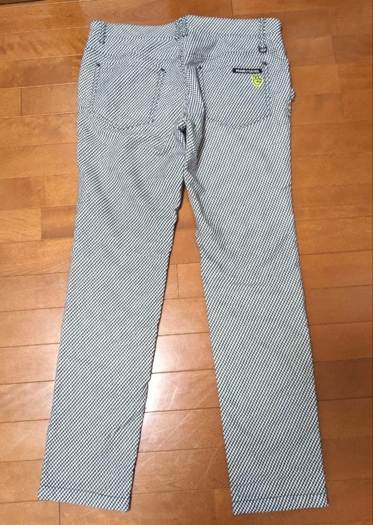 パーリーゲイツ ピースマーク総柄 パンツ　冬用　裏起毛