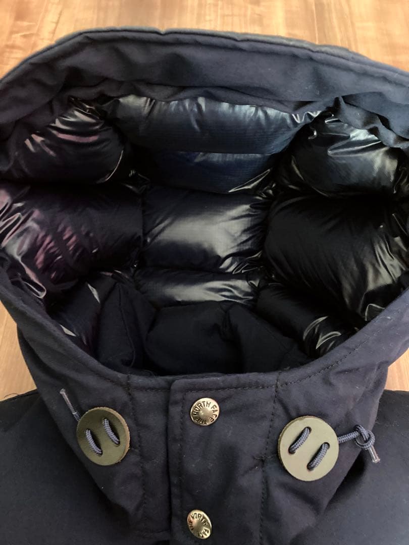 ノースフェイス　パープルレーベル フーデッドシェラベスト　ネイビー　サイズS