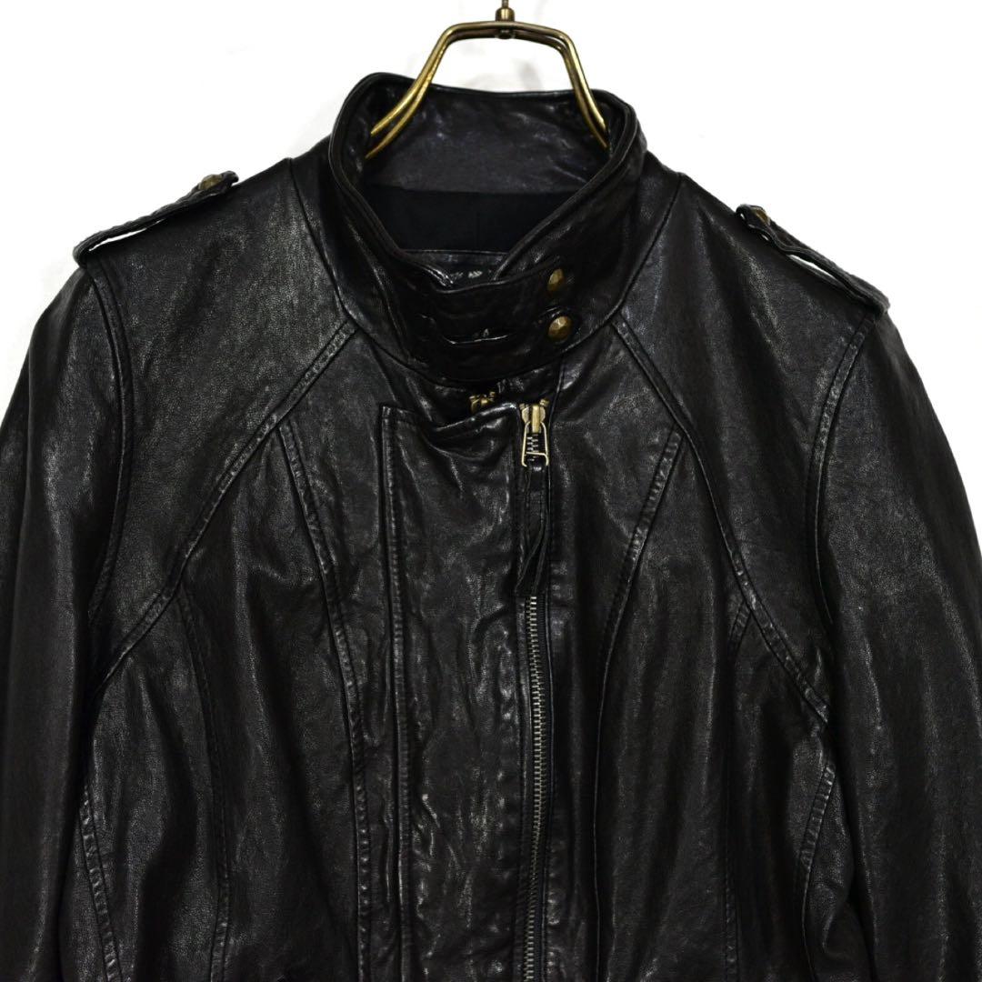 ゴア　NATURAL VINTAGE GOA レザージャケット　ライダース　黒