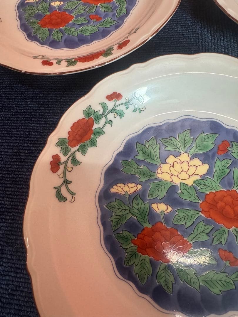 1946 有田焼　龍峰　皿　5客　未使用