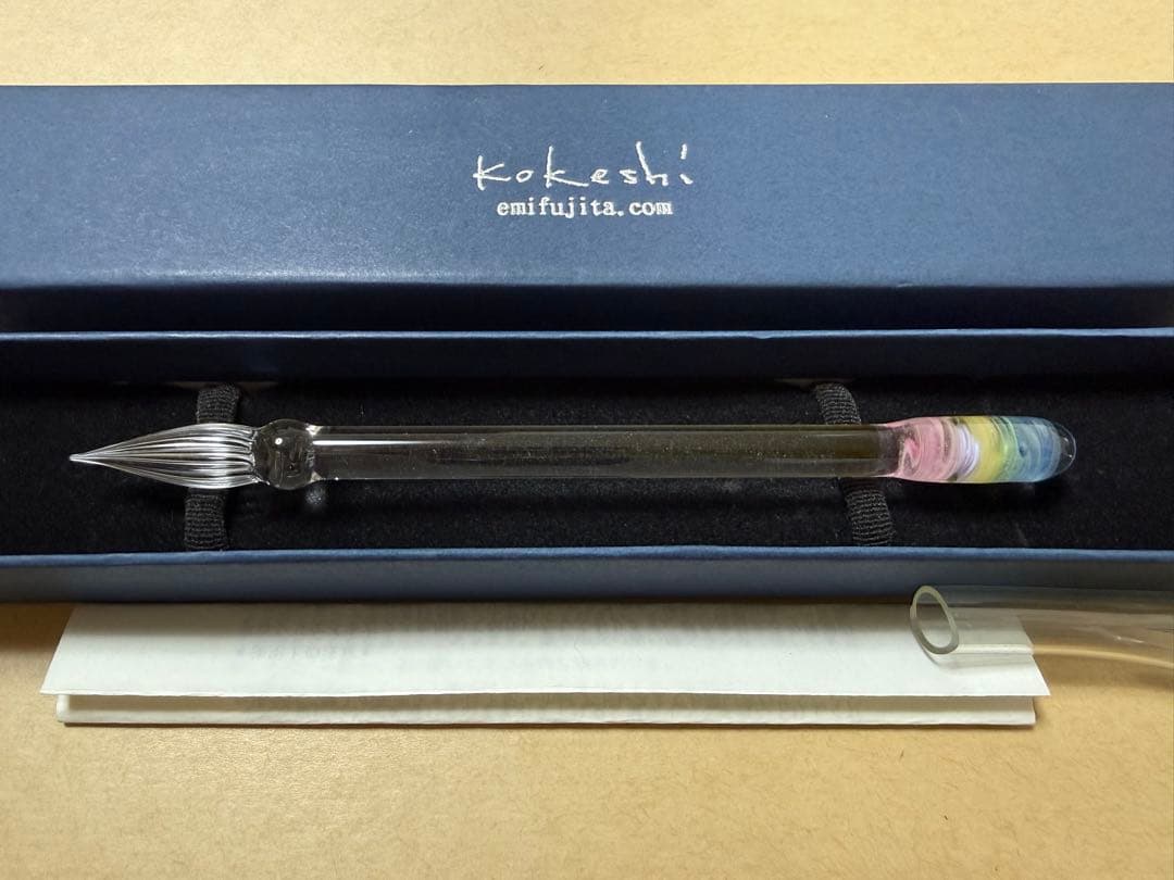 kokeshi◆ガラスペン　リボンケーン Mixed Candies