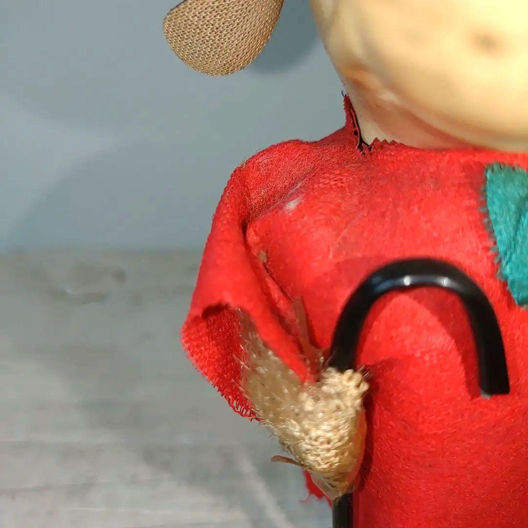 ヴィンテージ ブリキゼンマイ玩具 昭和レトロブリキ玩具赤い服の犬