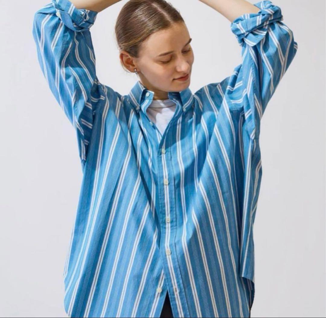 THE SHINZONE ストライプダディシャツ