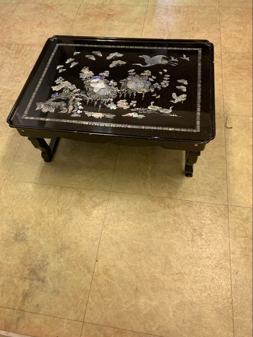 螺鈿細工のちゃぶ台
