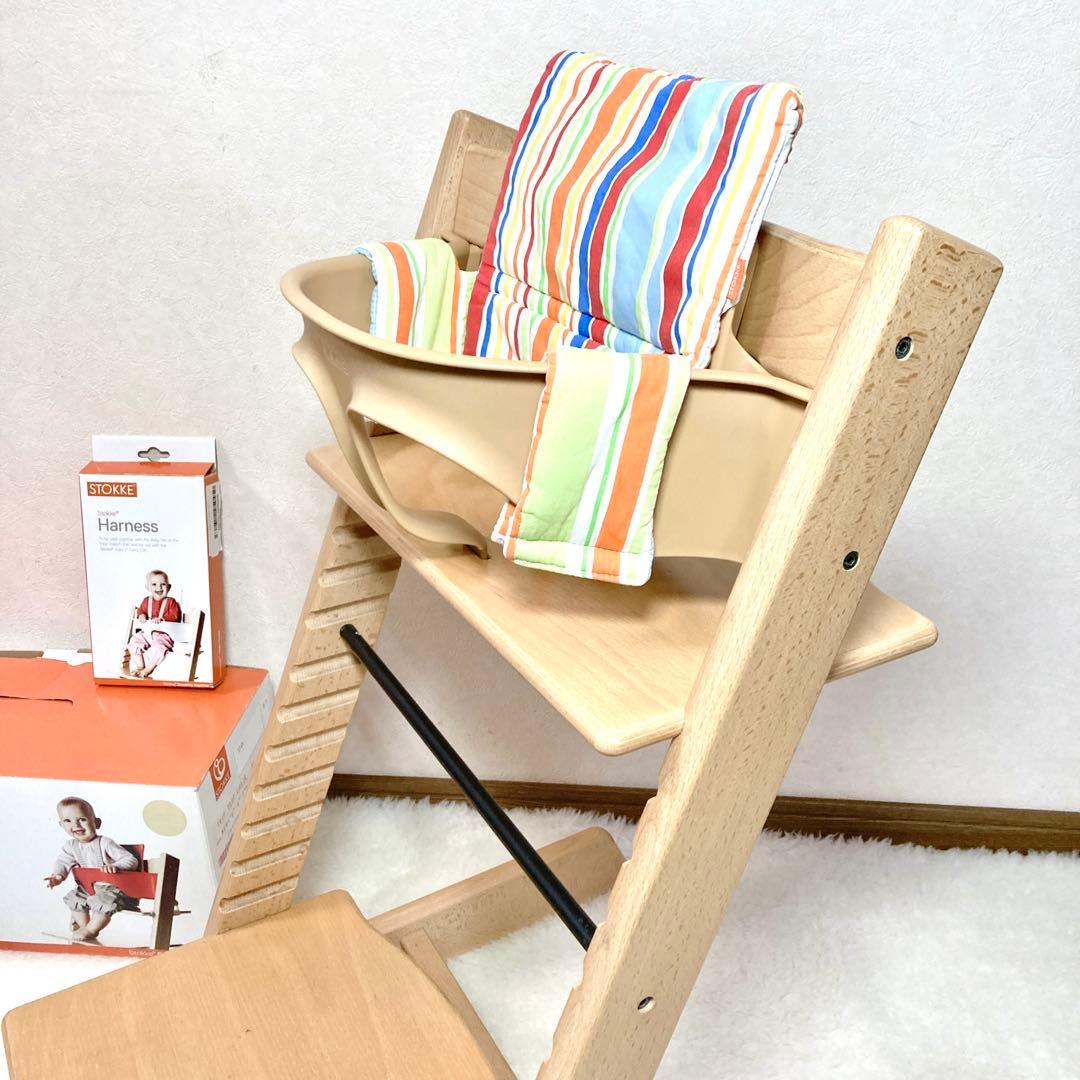 【良品✨】ストッケ トリップトラップ ベビーセット付