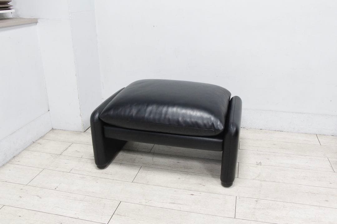 【展示極美品】 Cassina カッシーナ 675マラルンガ オットマン 本革