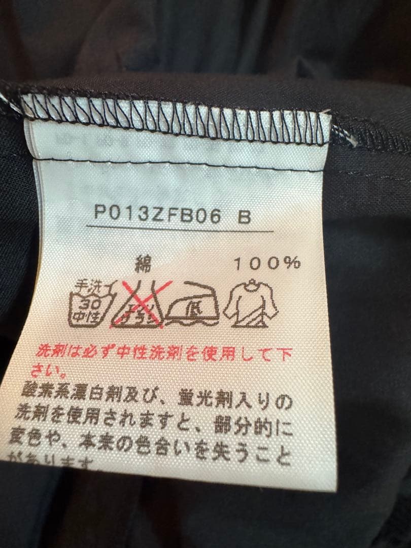 PINK HOUSE 黒 長袖ワンピース フリル