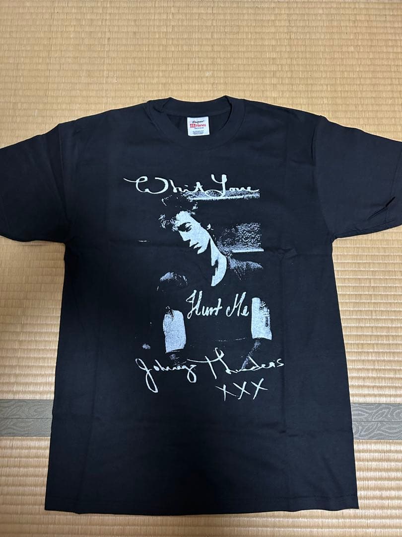 ヴィンテージ　ジョニーサンダース　Ｔシャツ　黒色　ヘインズタグ　パンク