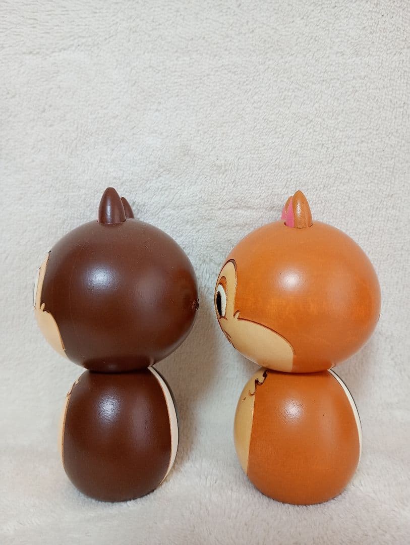 チップとデール　こけし　ディズニーストア