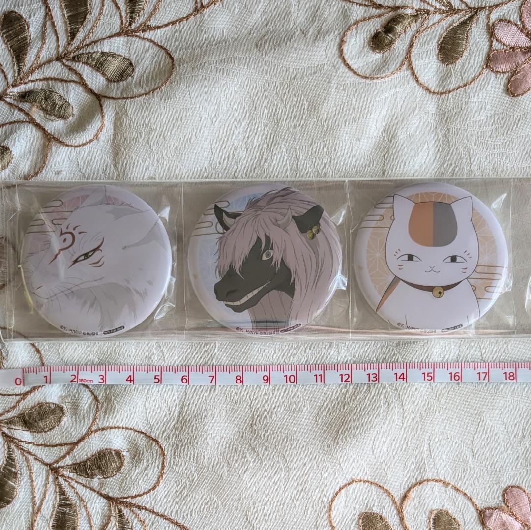 WonderGOO特典 缶バッジ3種 ニャンコ先生アクスタ 夏目友人帳 葉月の記