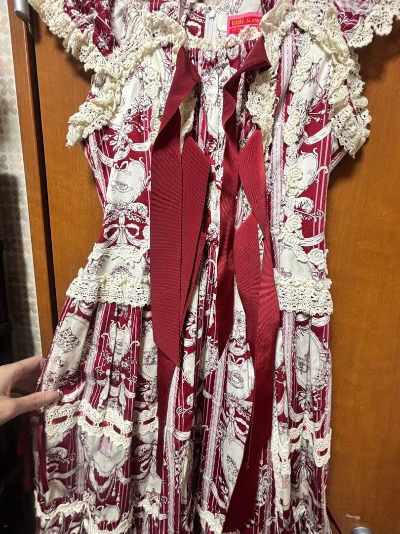 ス*ラ様 BABY マリーアントワネット　ジャンパースカート　JSK 赤　エンジ