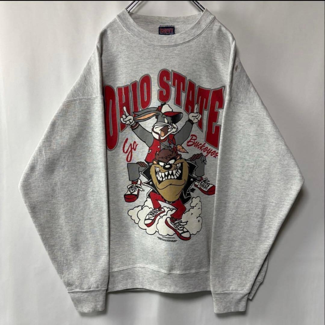 USA製　ルーニーテューンズ　スウェットXLサイズ　グレー　1993年製