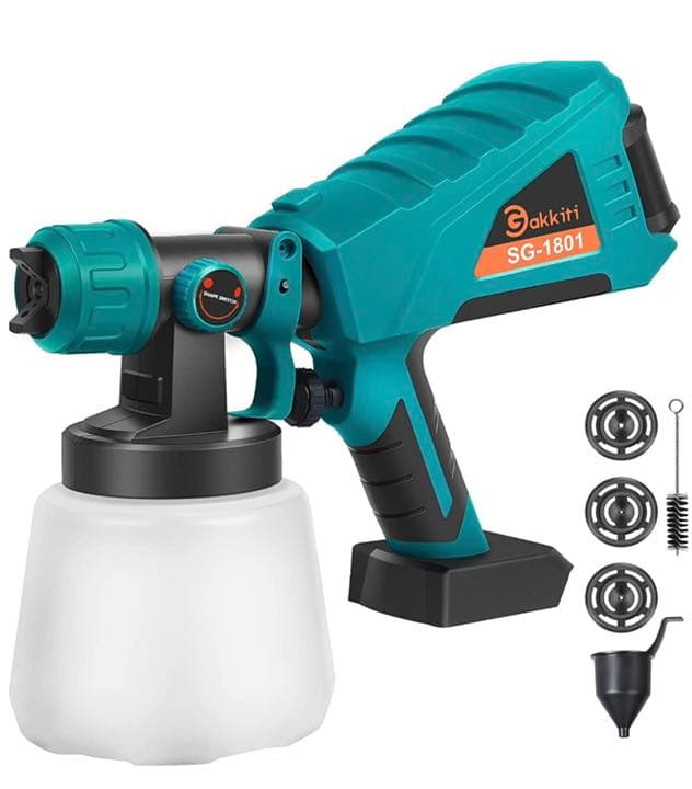 電動式 スプレーガン コードレス マキタ18Vバッテリーを対応 油性水性塗料